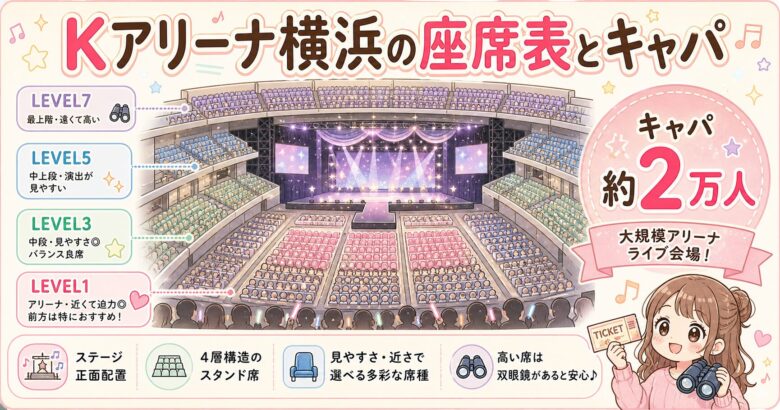 Kアリーナ横浜の座席表・見え方