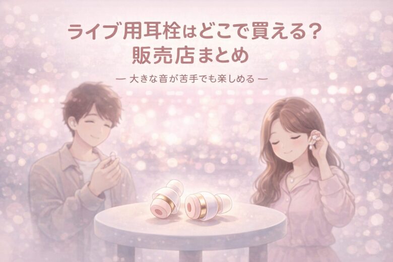 ライブ用耳栓はどこで買える？販売店まとめ