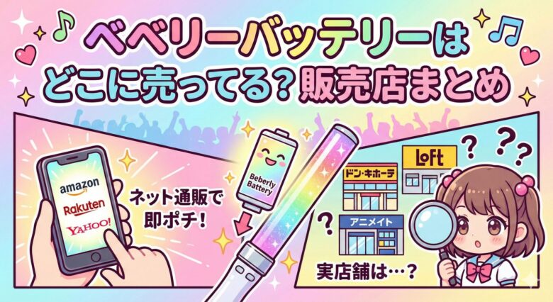 べべリーバッテリーはどこに売ってる？