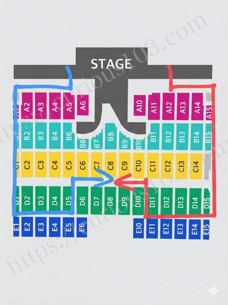 NiziUのライブ客降りルートを解説！2/15愛知スカイエキスポ
