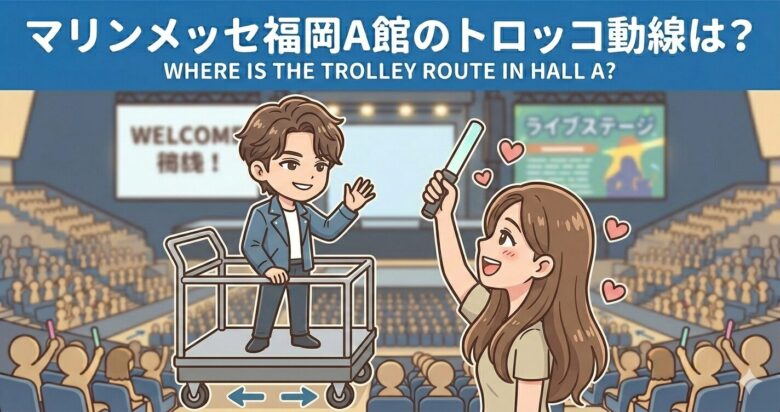 マリンメッセ福岡A館　トロッコ動線
