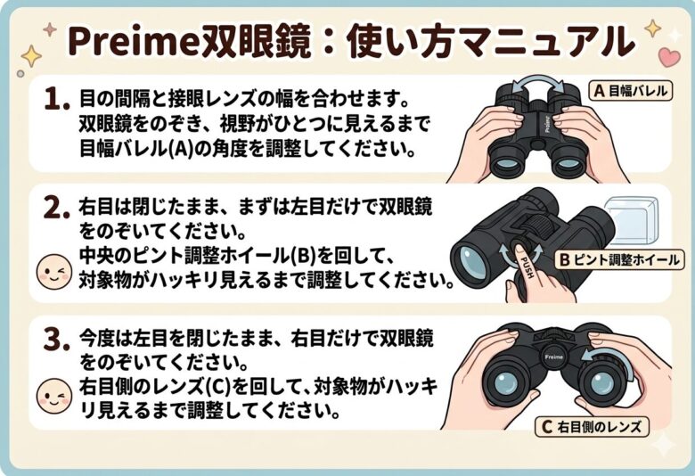 コンサートのために本気で作られた双眼鏡 (Preime)口コミ・使い方
