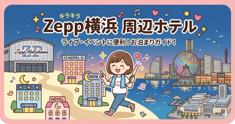 Zepp横浜キャパ・座席表と1階・2階からの見え方を徹底解説！埋もれる？段差は？