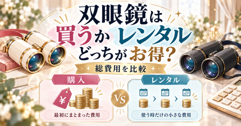 双眼鏡　買う・レンタルどっち