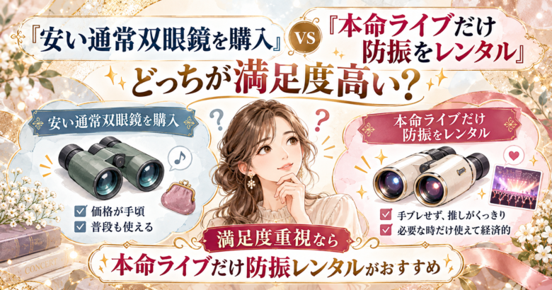 双眼鏡　買う・レンタルどっち